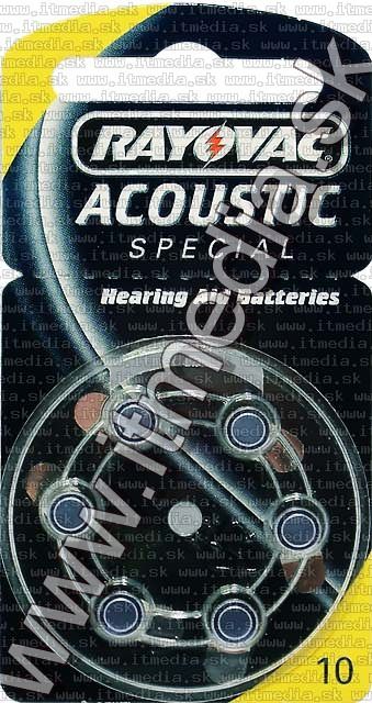 Image of Rayovac button battery 10 (6-set) ACOUSTIC special (IT0620)