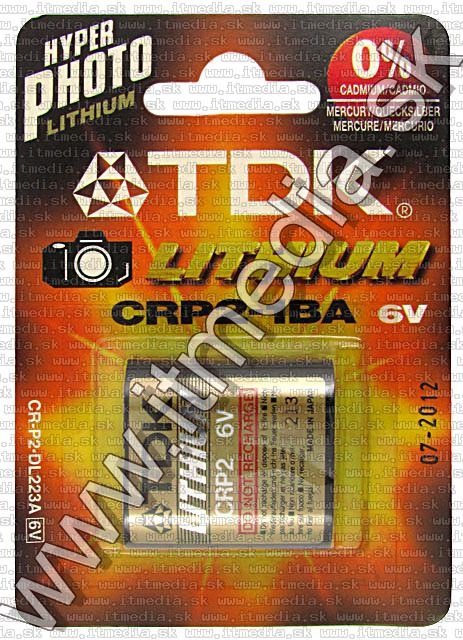 Image of TDK HYPER Photo LITHIUM battery CR-P2-DL223A (IT5586)