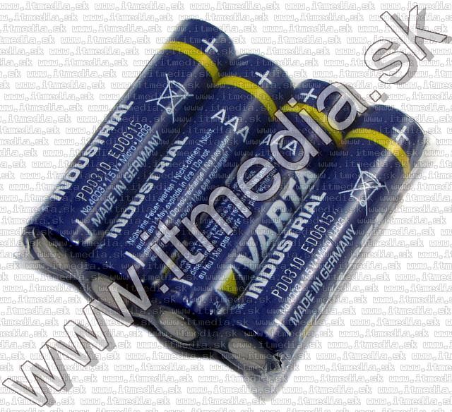 Image of VARTA INDUSTRIAL battery 4xAAA (LR03) *Foil* (IT5545)