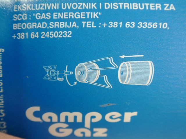 Image of Butane Gas Cartridge EN417 compatible (190g) (IT0949)