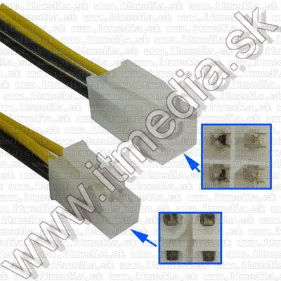Image of ATX Power Cable Extender 4pin 20cm (IT8158)