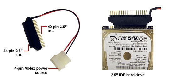Image of IDE 2.5 to 3.5 adaptor Cable (44 to 40 pin) (IT14190)