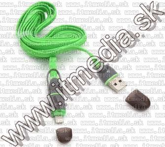 Image of Platinet 2-in-1 iPhone5G Lightning + microUSB cable 2m (IT13765)