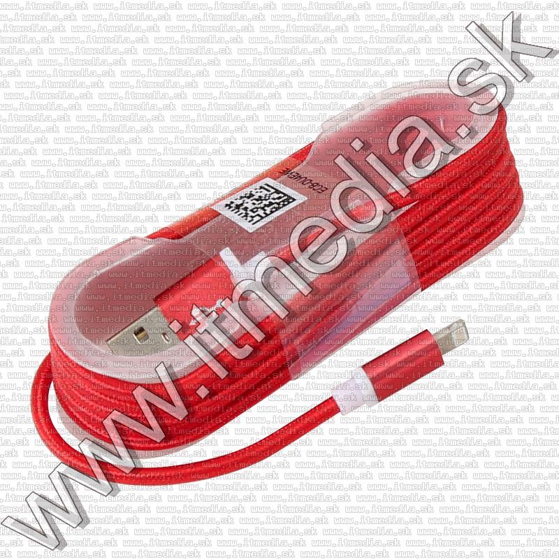 Image of iPhone USB Lightning kábel 1.5m *Cipőfűző* *Hengeres* *Piros* (IT12015)