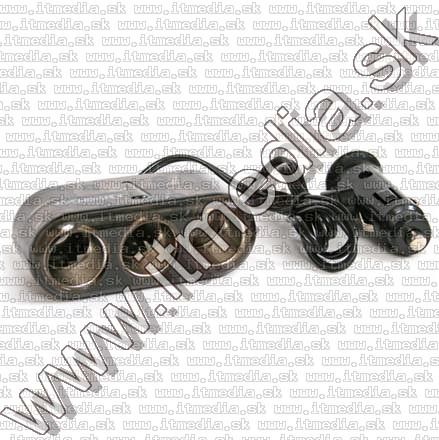 Image of Cigar Socket 3-way Splitter Cable *Black* (IT7716)