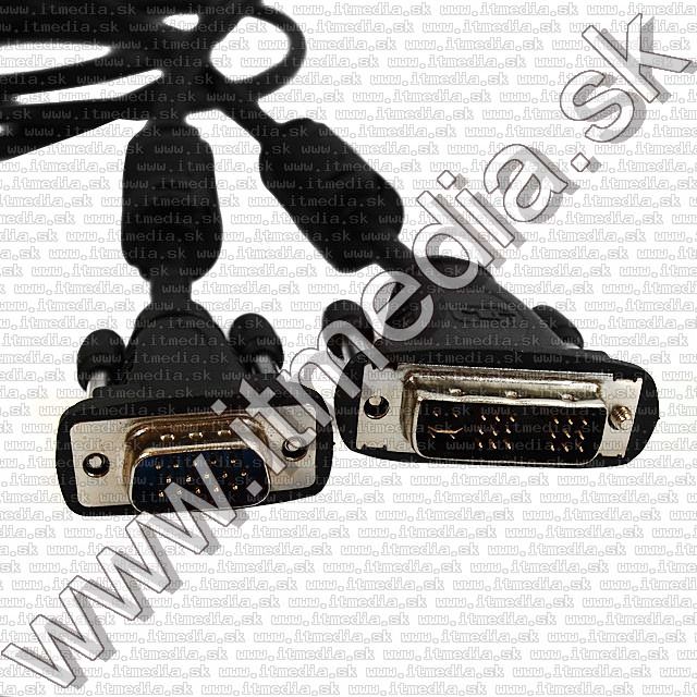 Image of DVI to VGA cable, analog 1.5m black (IT8259)