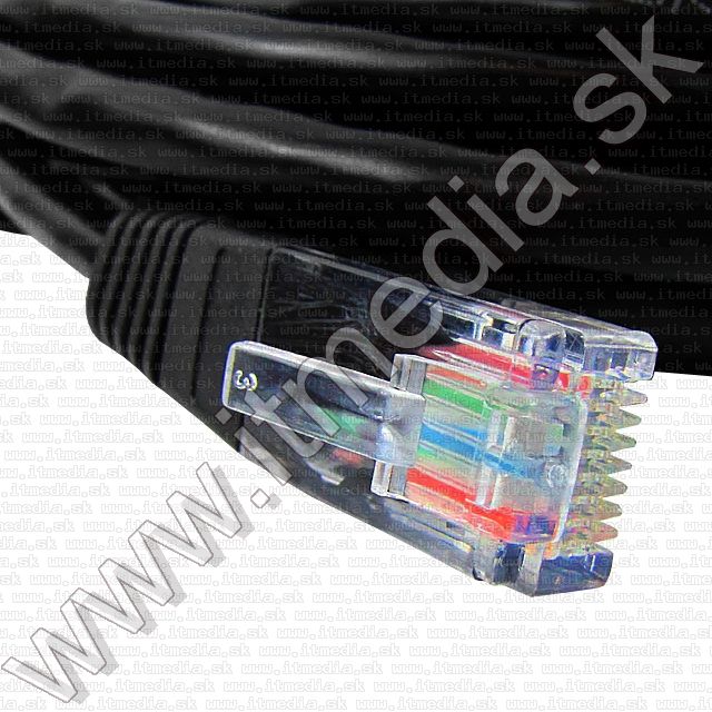 Image of Ethernet Network (Lan) cable **5m** RJ45 *BLACK* (UTP) (IT7201)