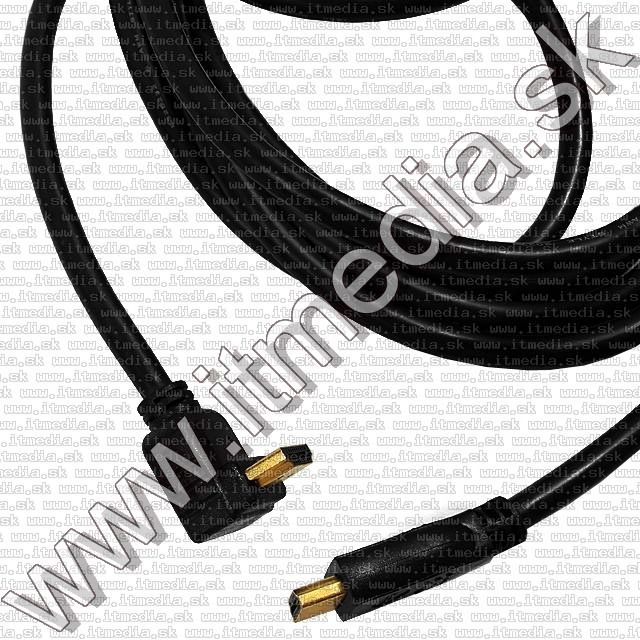 Image of HDMI v1.3 cable 3m GOLD *No Filter* L-neck (IT8123)