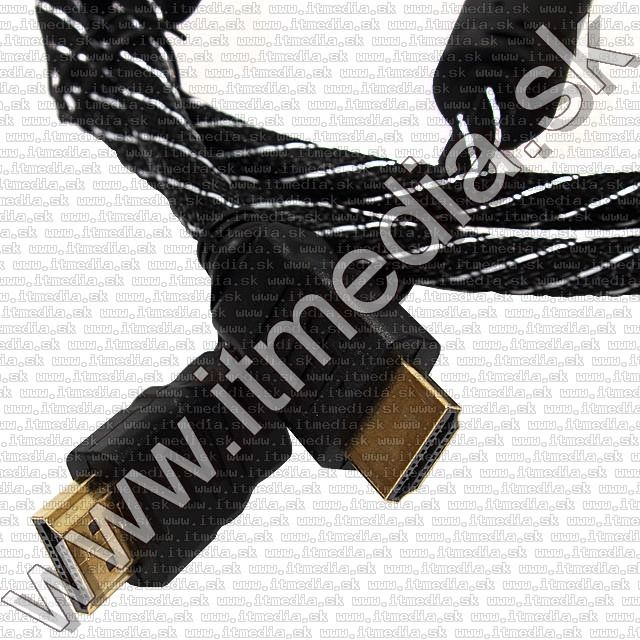 Image of HDMI v1.3b cable 1.5m GOLD *Stripe* (Ecolle) (IT6999)