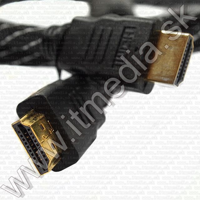 Image of HDMI v1.3b cable 1.5m GOLD *Stripe* (Ecolle) (IT6999)