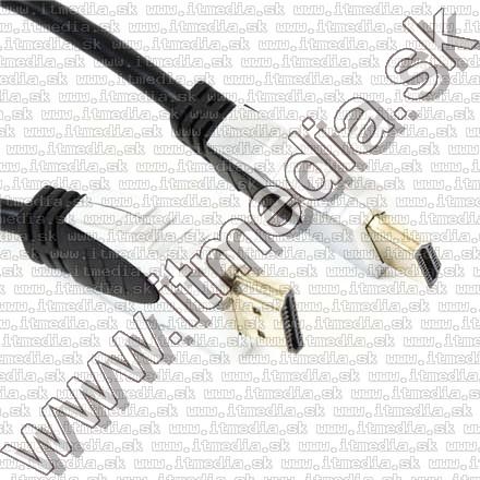 HDMI v1.4 cable 3m HQ GOLD *ethernet* No ferrit *Blister* (IT10684) Image of HDMI v1.4 cable 3m HQ GOLD *ethernet* No ferrit *Blister* (IT10684)