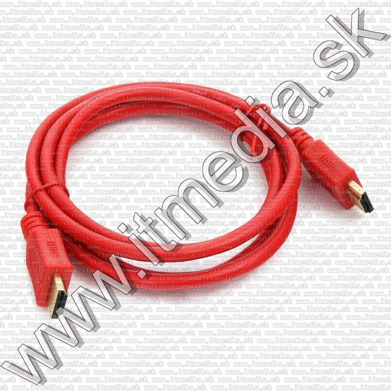 Image of HDMI v1.4 cable 1.5m Bulk (Red) (IT14658)