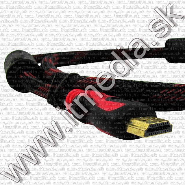 Image of HDMI v1.3b cable 1.5m GOLD *Red Stripe* (IT7257)