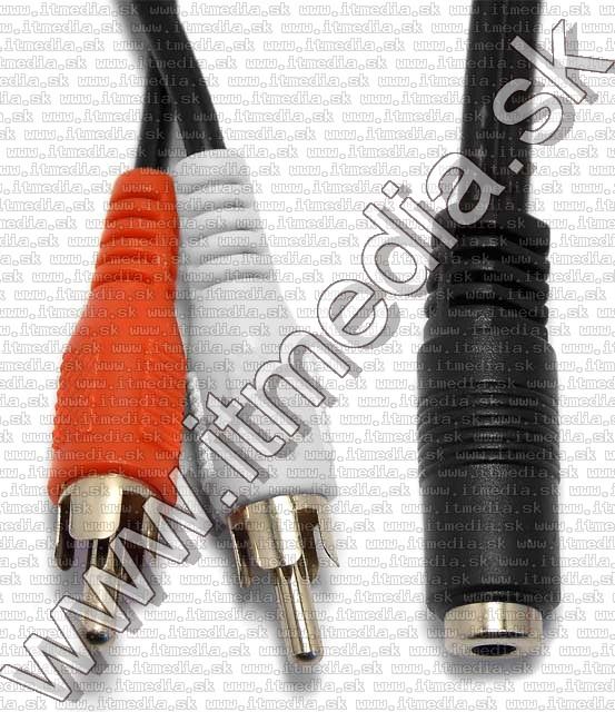 Image of Jack(3.5) Female - 2xRCA-Male audio cable 0.2m (IT4706)