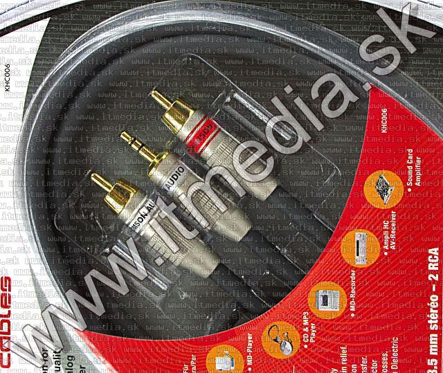 Image of Thomson Jack-2xRCA audio cable 3m *HQ* (IT5504)