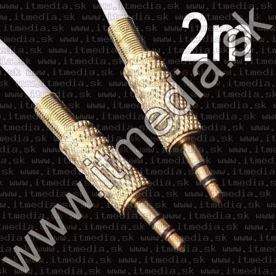 Image of Jack(3.5)-jack(3.5) audio cable 2m HQ duronic (IT8154)