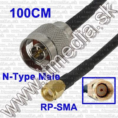 Image of N Male to RP-SMA Female Cable 1m (IT7954)