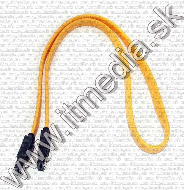 Image of S-ATA Cable 40cm Orange *With Metal Clip* (IT4703)