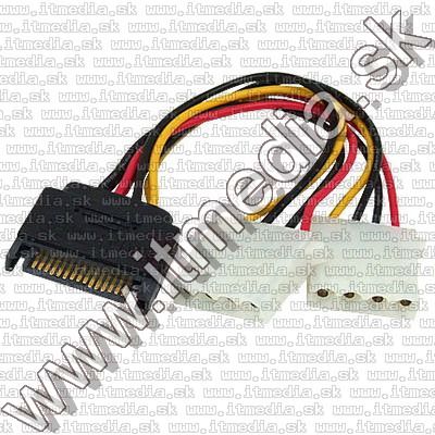 Image of SATA - Double MOLEX Power Cable 15cm (IT7828)