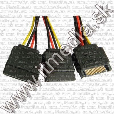 Image of SATA - Double SATA Power Cable splitter 15cm (IT7829)