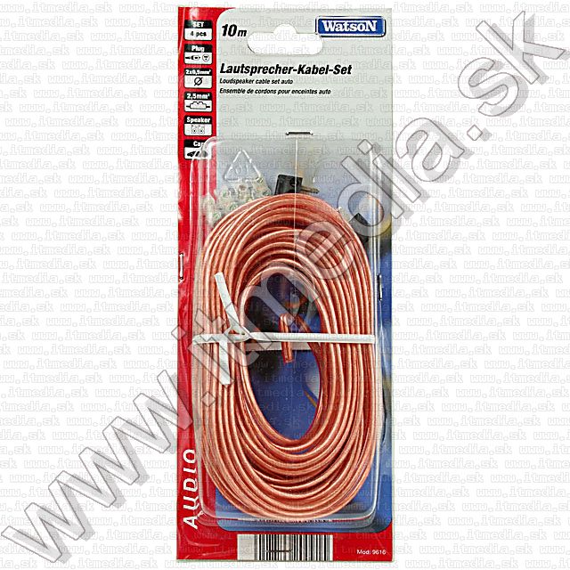 Image of Speaker cable 0.5, 10m, Transparent SET (IT7359)