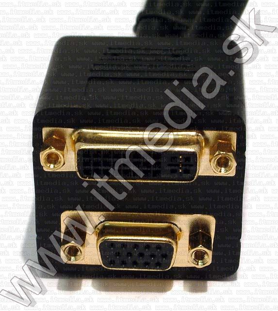 Image of DVI-i to DVI-I +VGA adapter (IT4766)