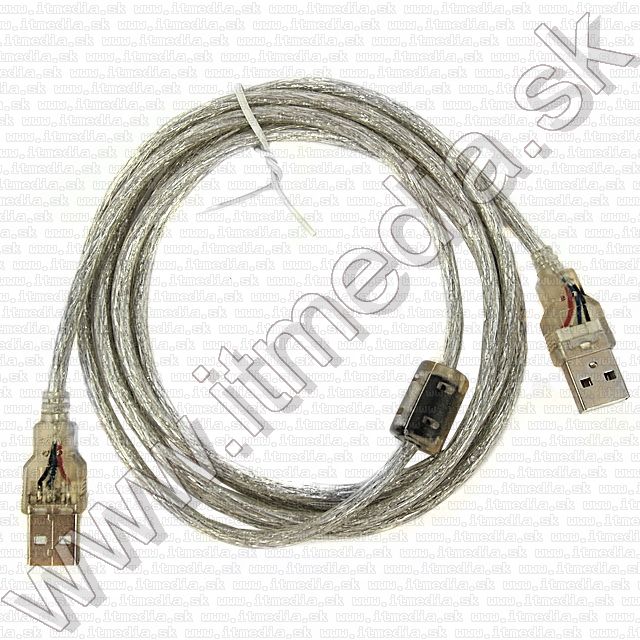Image of USB Cable A male - A male 1.8m transparent (IT8986)