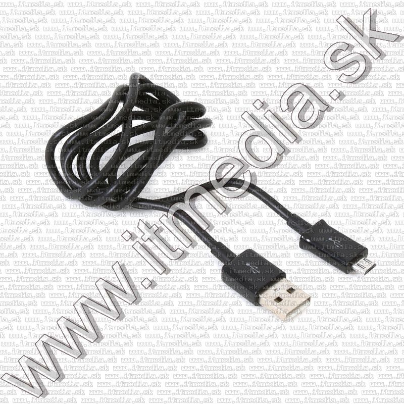 Image of USB - microUSB cable 1m *Black* 2A HQ *Blister* (IT11938)