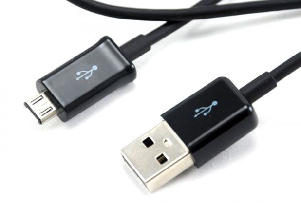 Image of USB - microUSB cable 1m *Black* 500mA (IT12406)