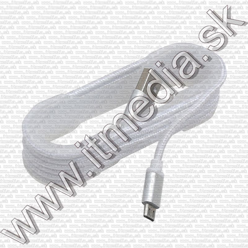 Image of USB - microUSB kábel 1.5m *Cipőfűző* *Hengeres* *Fehér* (IT12013)