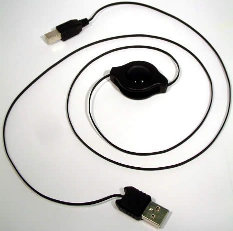 Image of Retractable USB 2.0 Printer Cable 1.2m *C7* (IT3363)