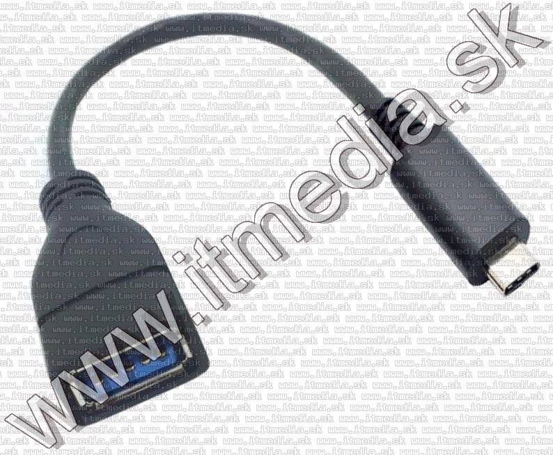 Image of USB-C **3.1** to USB Female Cable 20cm *Black* (macbook 2015) !info (IT11050)