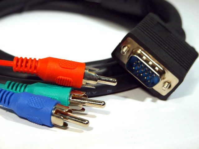 Image of VGA to YUV cable *black* (IT3886)