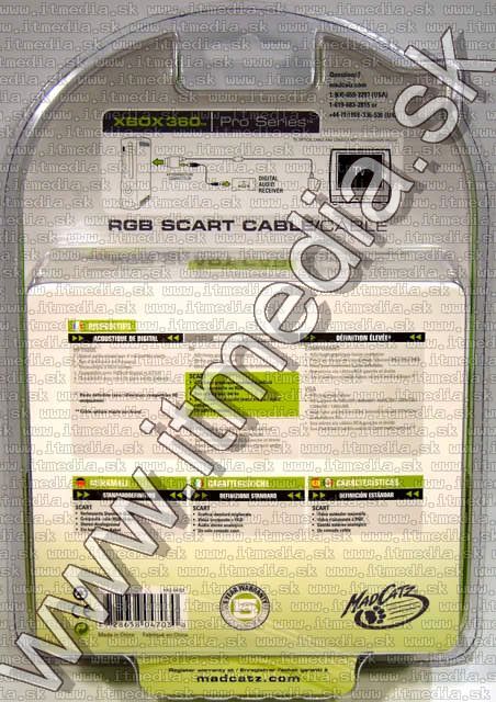 Image of X-BOX 360 RGB Scart AV Cable + Optical OUT (IT3861)