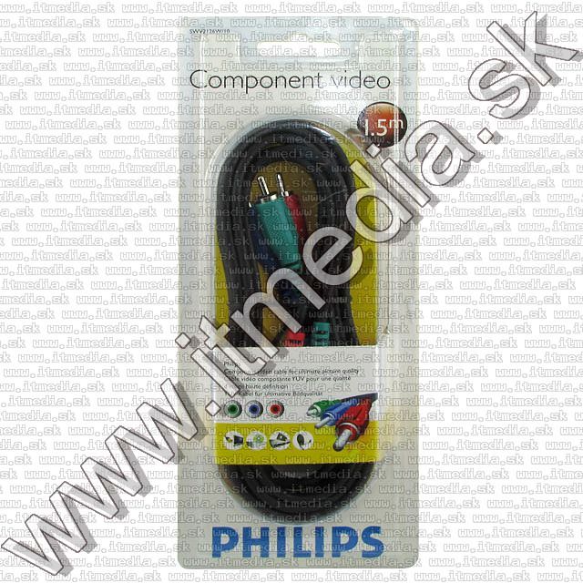 Image of Philips YUV (RGB) Video Cable 1.5m 3xRCA (IT5529)