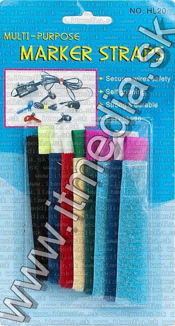 Image of IT Media Cable Ties *Marker Straps* 8-pack 20cm (IT4709)
