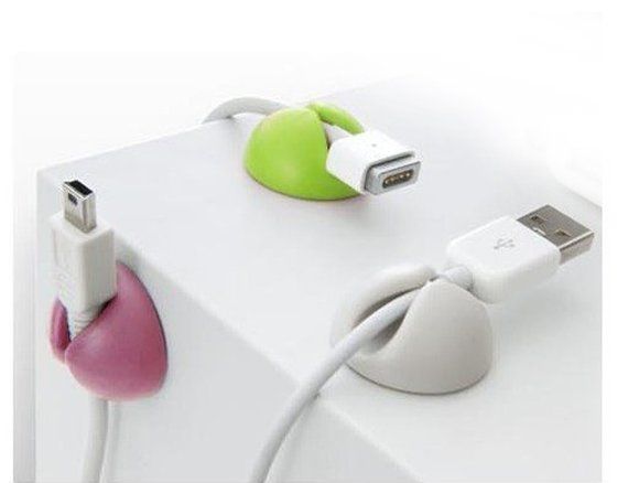 Image of Multifunkciós kábelvezető, öntapadós, 6-os csomag (IT10244)