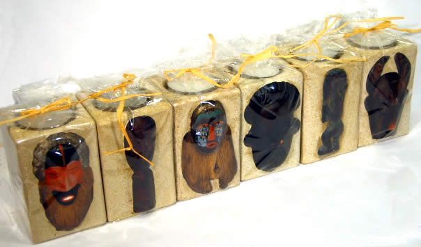 Image of Ceramic Candle Stand *Africa Mix* (IT3733)
