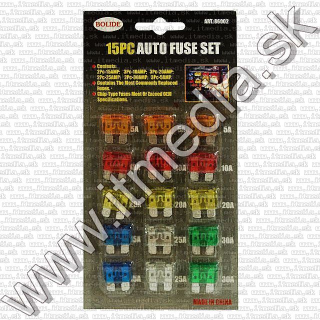 Image of Bolide Car Fuse SET (15part) NOGAR (IT4502)