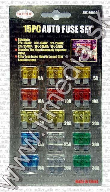 Image of Bolide Car Fuse SET (15part) NOGAR (IT4502)