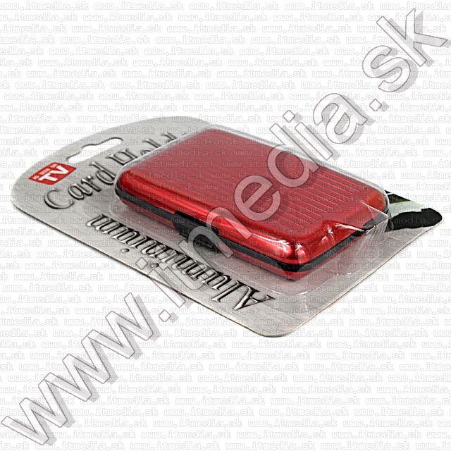 Image of Aluminium Card Holder *Red* (IT9249)