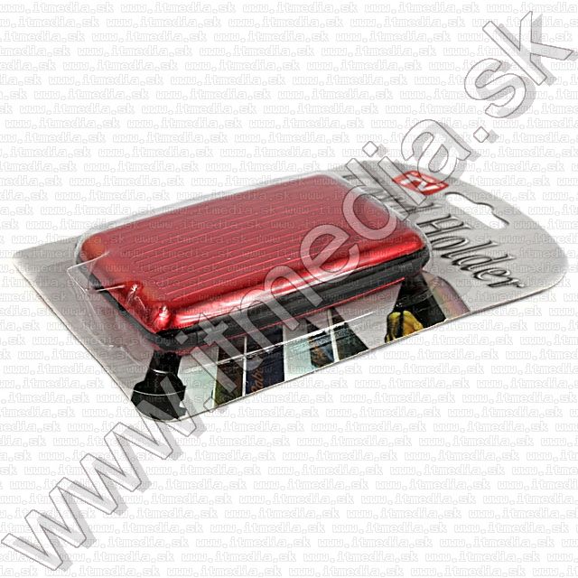 Image of Aluminium Card Holder *Red* (IT9249)