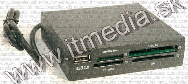 Image of Gembird PC front panel CardReader *Black* (IT4638)