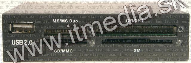 Image of Gembird PC front panel CardReader *Black* (IT4638)