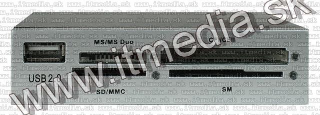 Image of Gembird PC front panel CardReader *Silver* (IT5150)