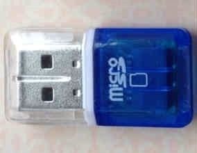 Image of Mini USB Cardreader for microSD cards BULK (IT13021)