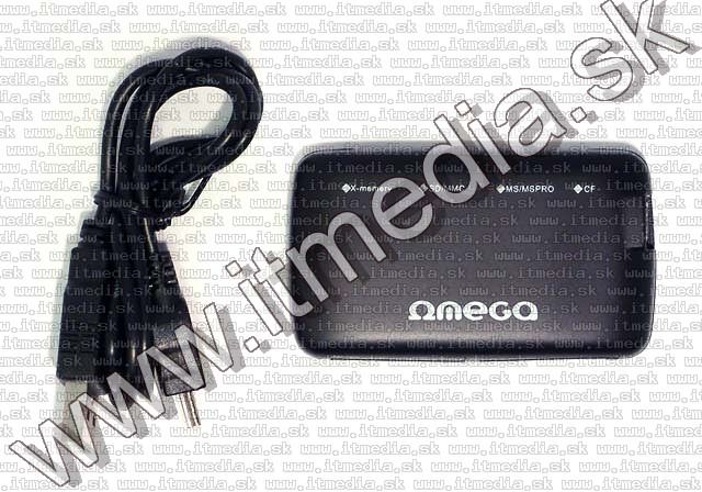 Image of Omega All-in-1 mini Memory Card Reader 40553 SD XD CF MS (IT4648)
