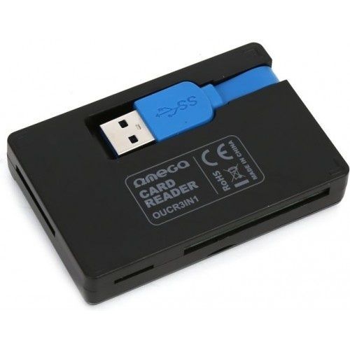 Image of Omega USB 3.0 UHS-I SDXC CF Memória kártya író/olvasó [42848] !info  (IT13078)