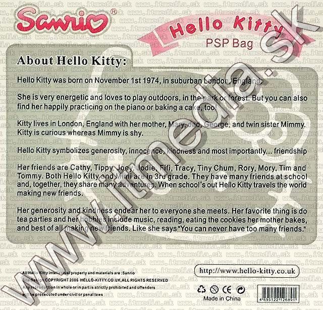 Image of Hello Kitty PSP 2000 Carrying Case *Pink* (IT5201)