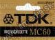 Image of TDK **MICRO** Audio Cassette MC60 (IT6607)